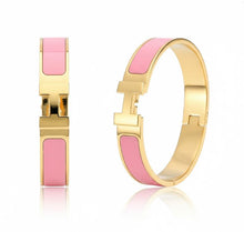 Load image into Gallery viewer, H Signature Enamel Clique Bracelet~ Pink