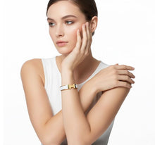 Load image into Gallery viewer, H Signature Enamel Clique Bracelet~ White