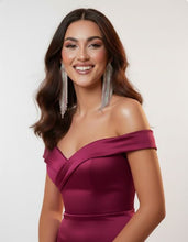 Load image into Gallery viewer, 17-Layer Diamante Earrings ~ Pink Sapphire
