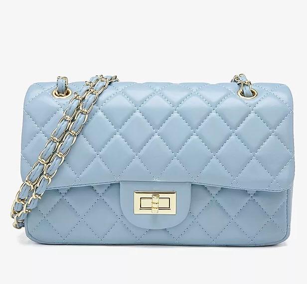 sky blue chanel bag